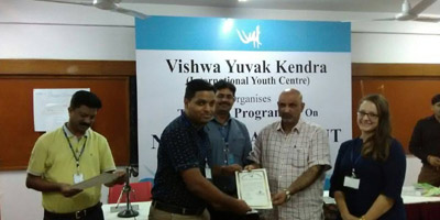 Three Staffs of Govindalaya, Nabarangpur, successfully completed 4 Days Training Programme on NGO Management (09 – 12 November, 2016) at Vishwa Yuvak Kendra, New Delhi